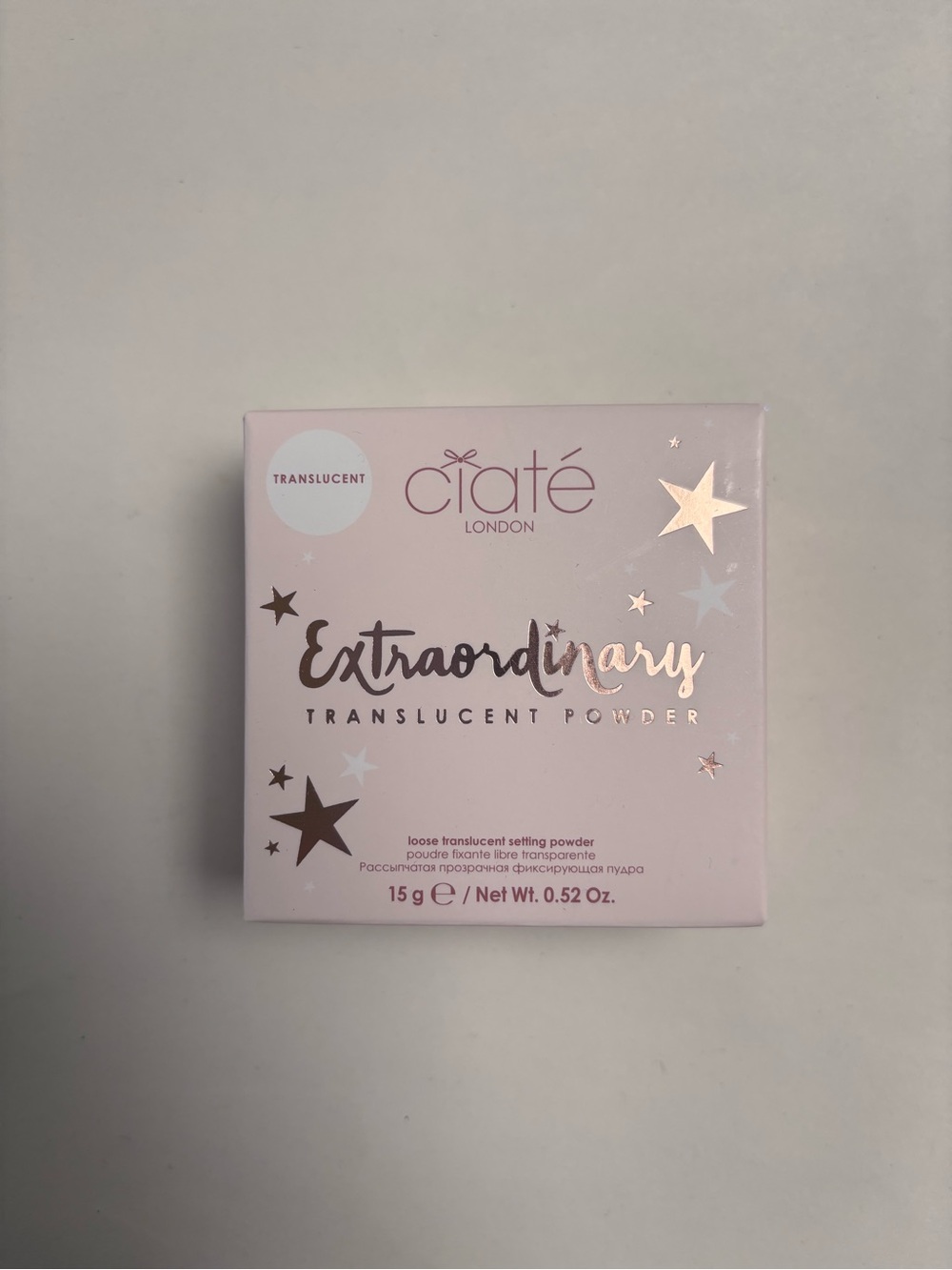 Ciate London Extraordinary loose Translucent setting Powder
